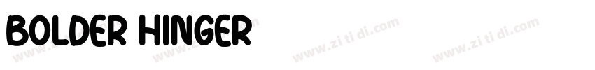bolder hinger字体转换